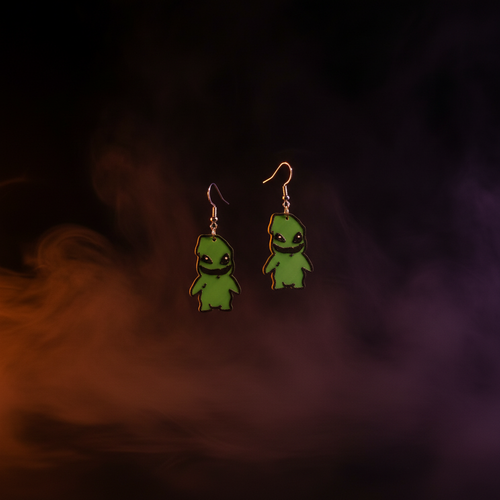 Green Monster Earrings Halloween