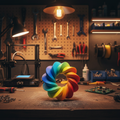 Custom 3D print in a workshop setting